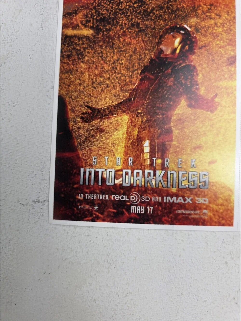 Star Trek Into Darkness Promo Movie Trading Cards Sheet - 9 Uncut - NEW! - RARE!